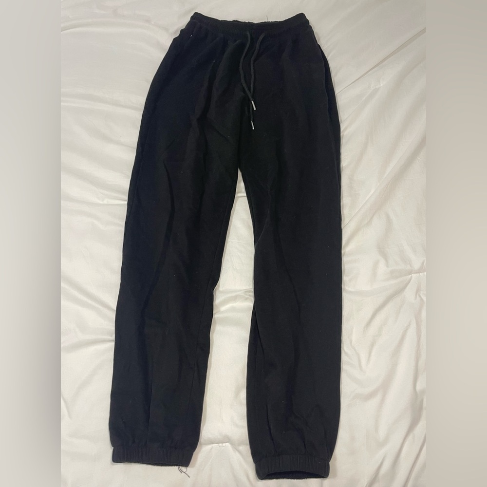 black drawstring sweatpants size xs